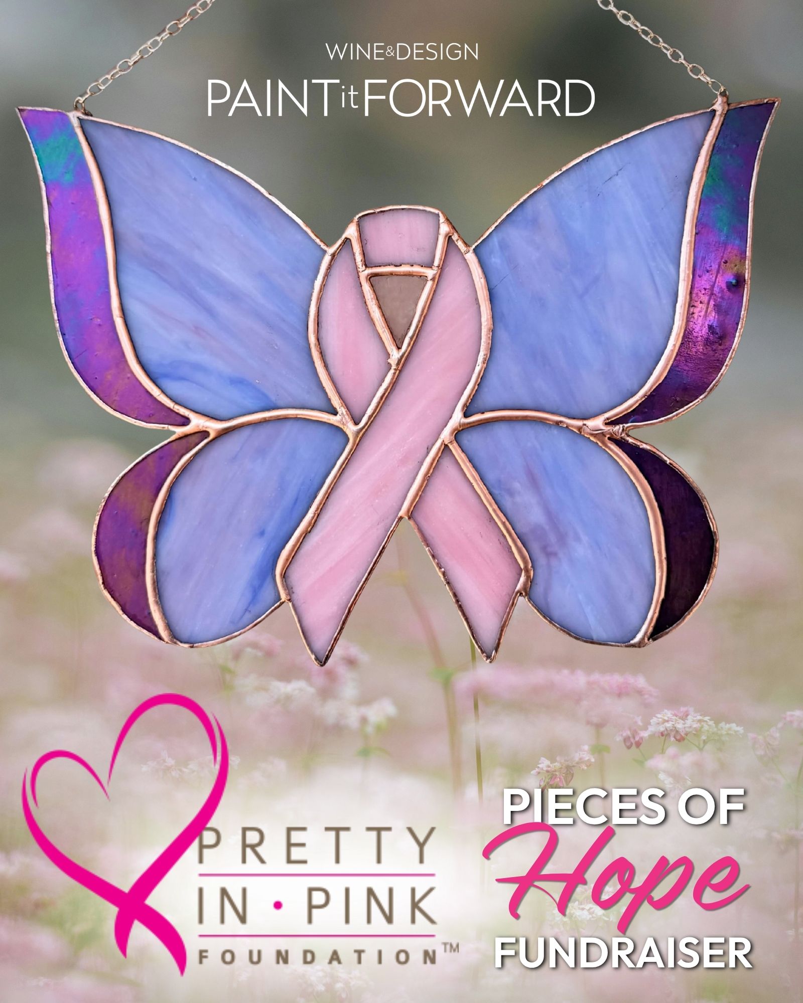 Paint it Forward- Pretty in Pink Stained Glass Workshop