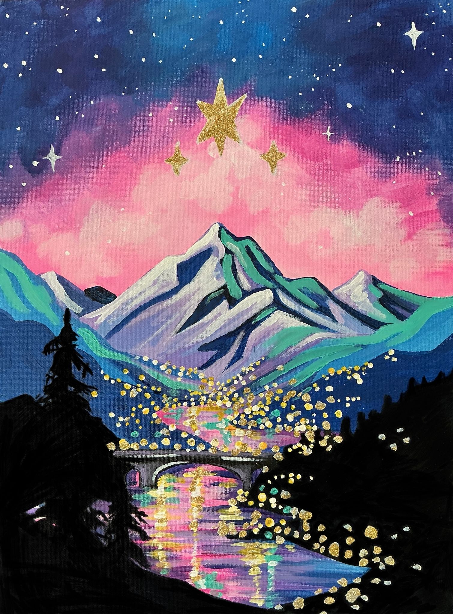 NEW For The Dreamers - a step by step canvas painting experience!