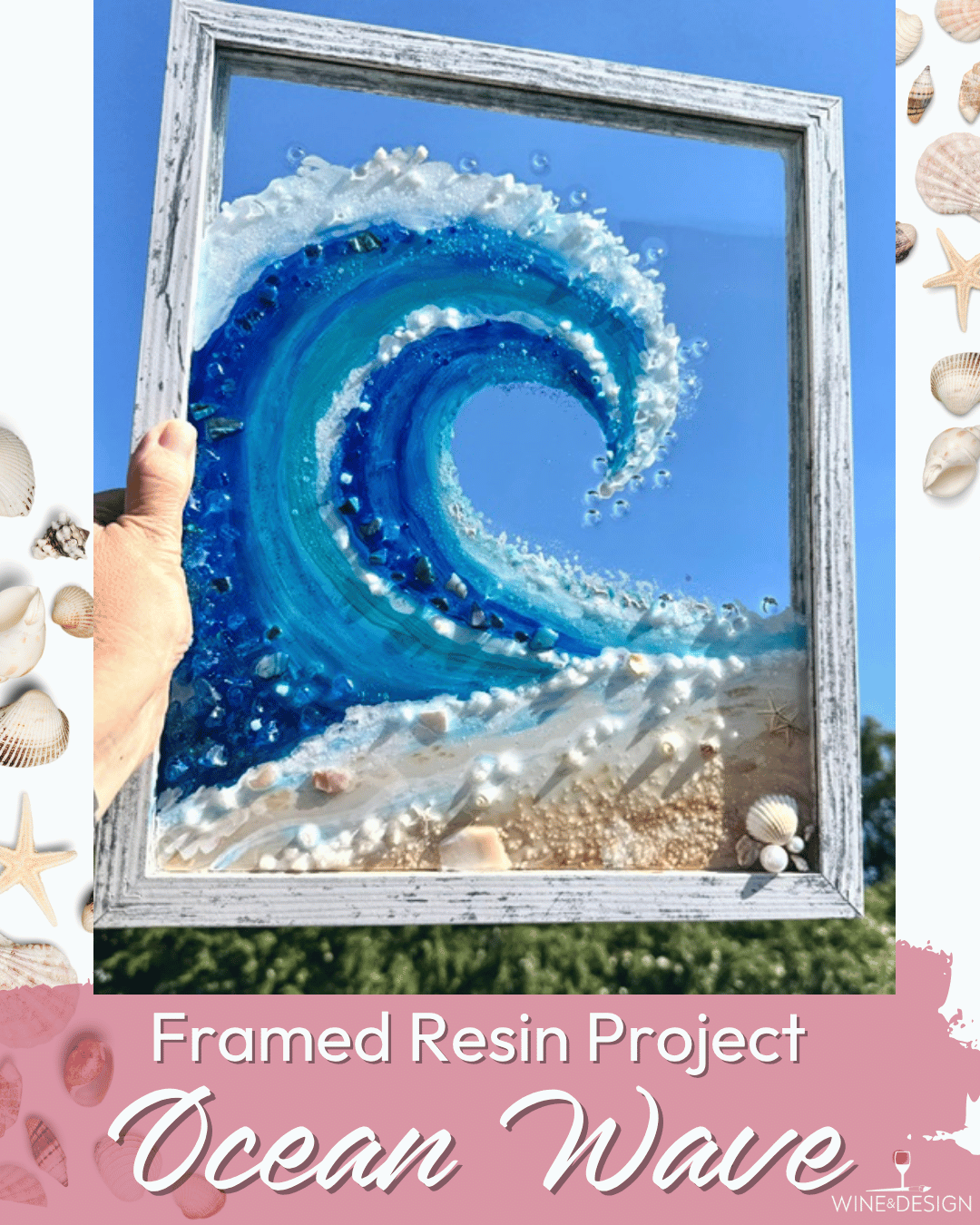 Framed Ocean Wave with a Resin Finish Workshop
