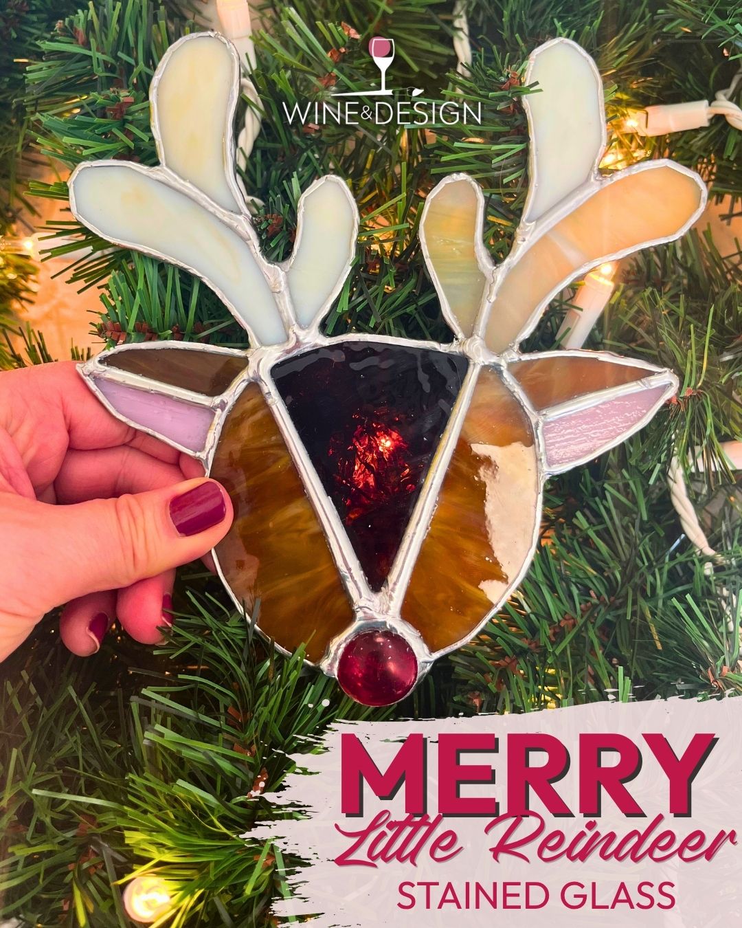 Merry Little Reindeer Stained Glass Workshop