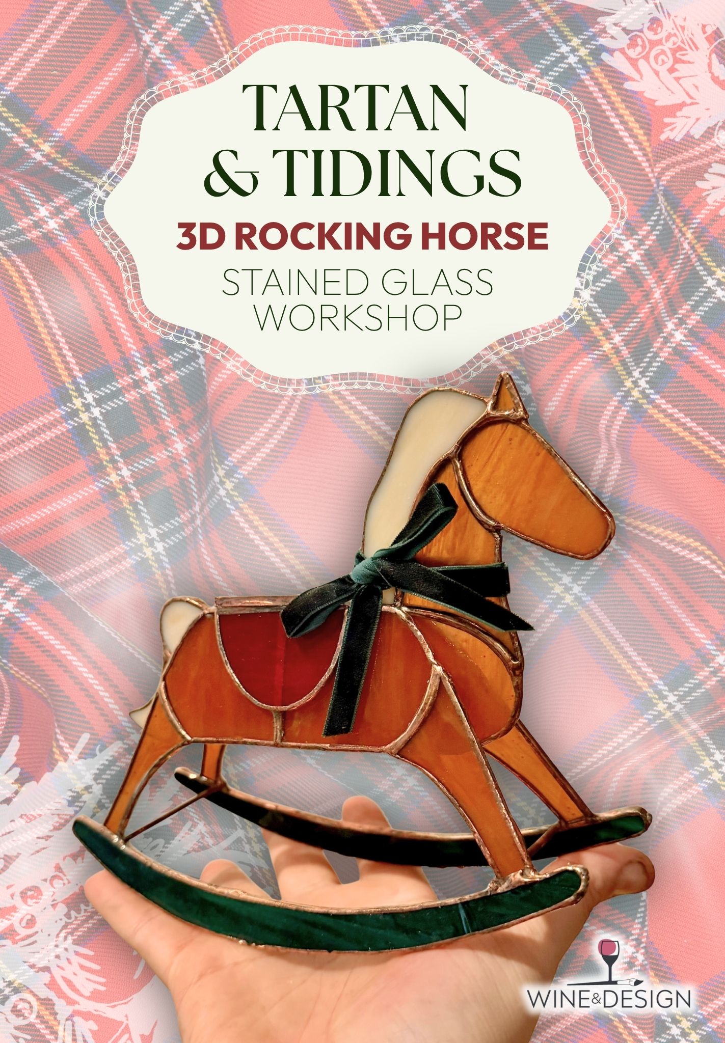 3D Stained Glass Rocking horse Workshop 