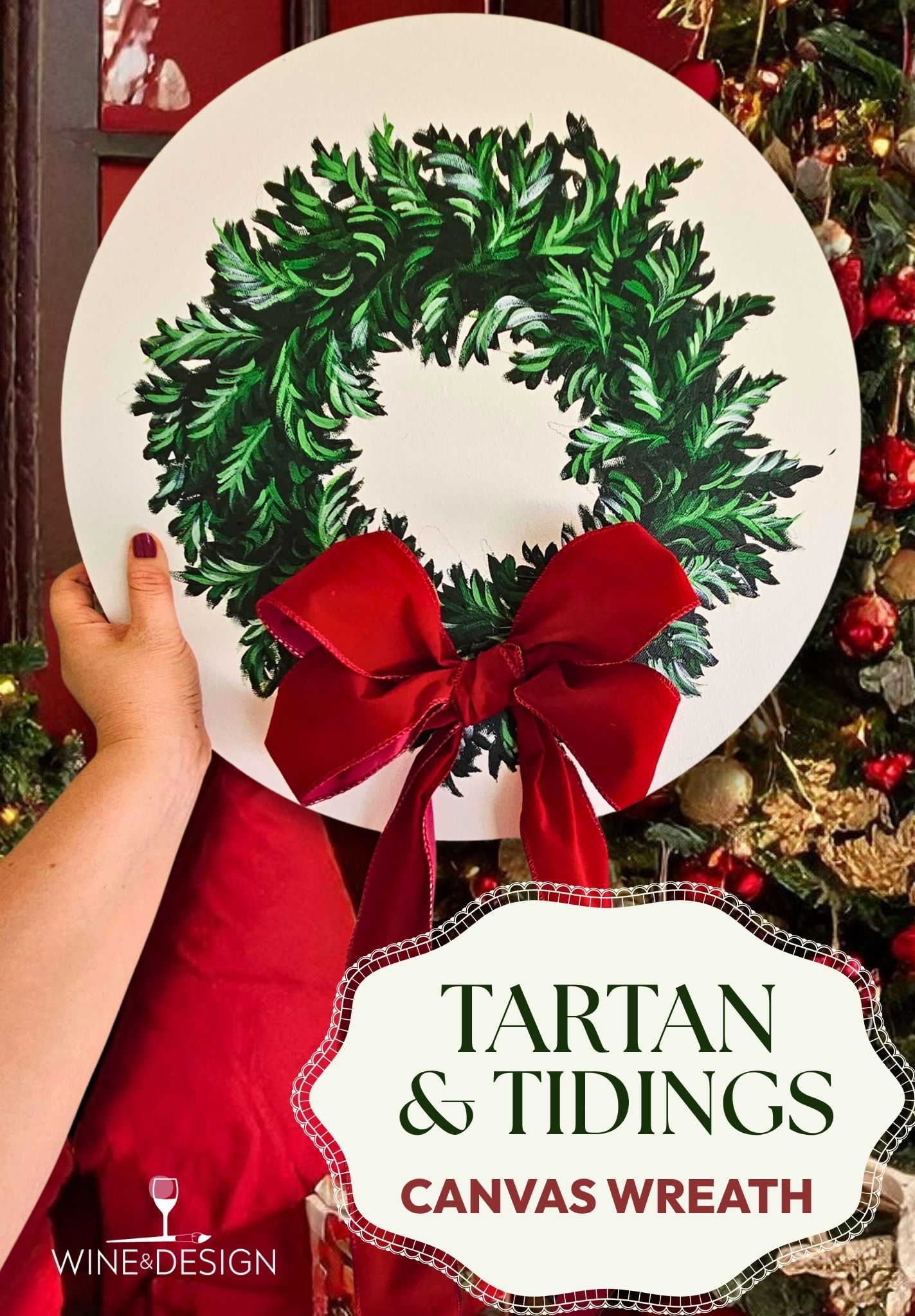 Tartan & Tidings: Canvas Wreath