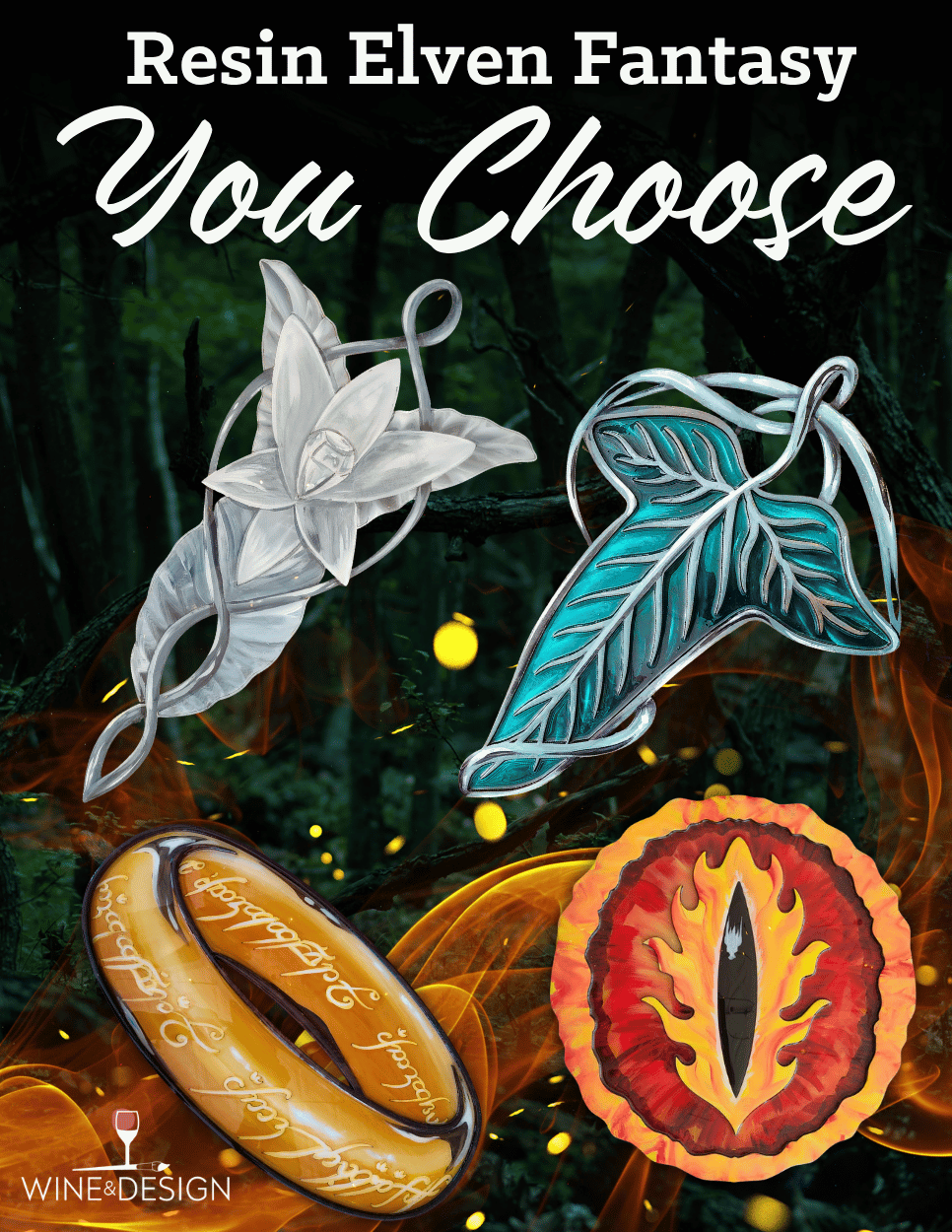 YOU CHOOSE: Resin Elven Fantasy 