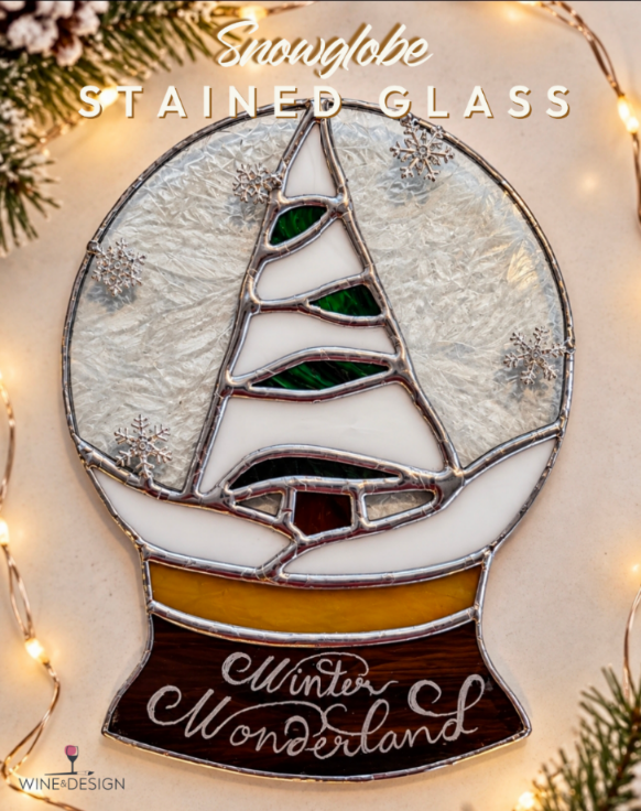 Snowglobe Stained Glass Workshop |  Winter Wonderland Collection