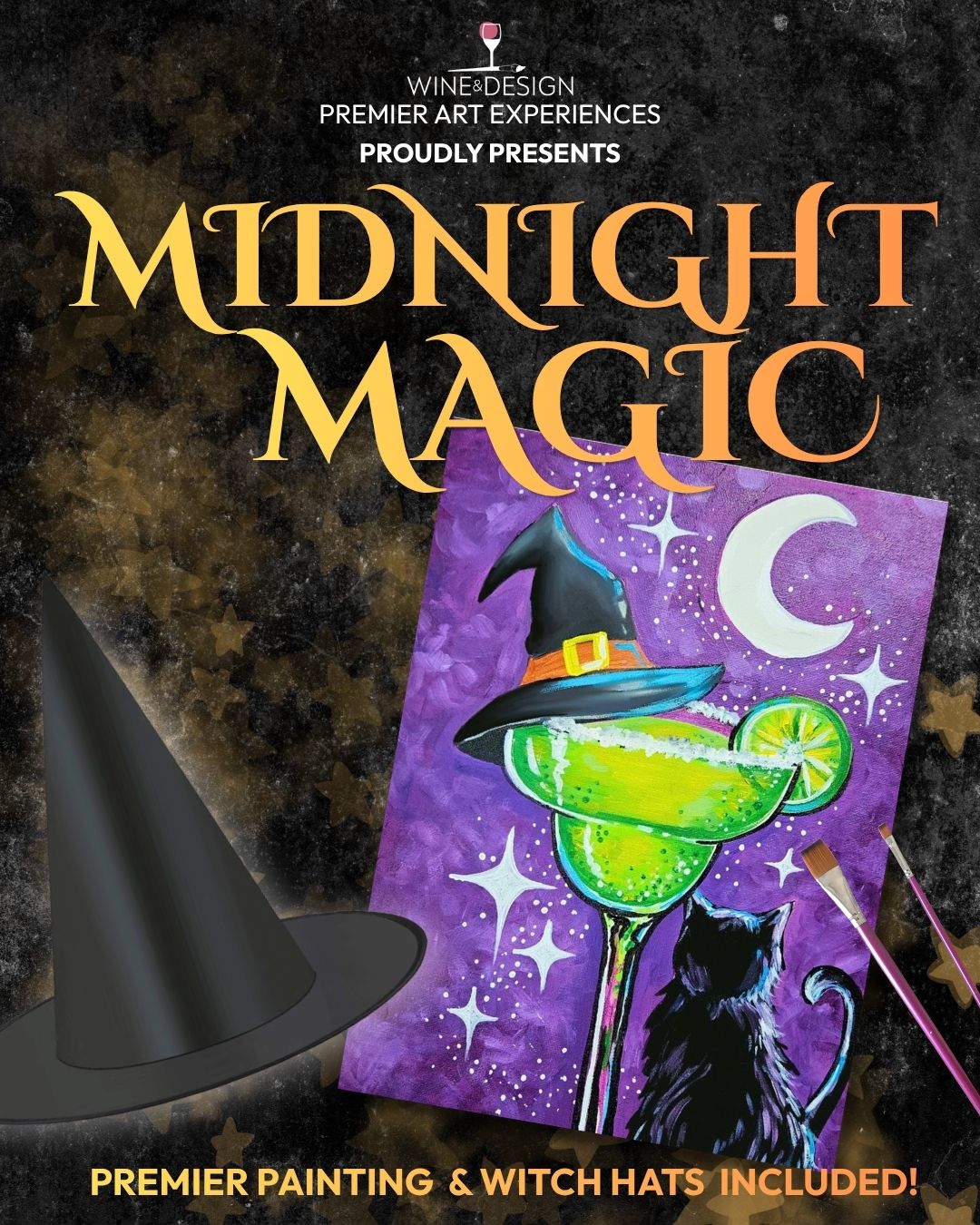 Midnight Magic Premier Art Experience - Witch Hat Included!