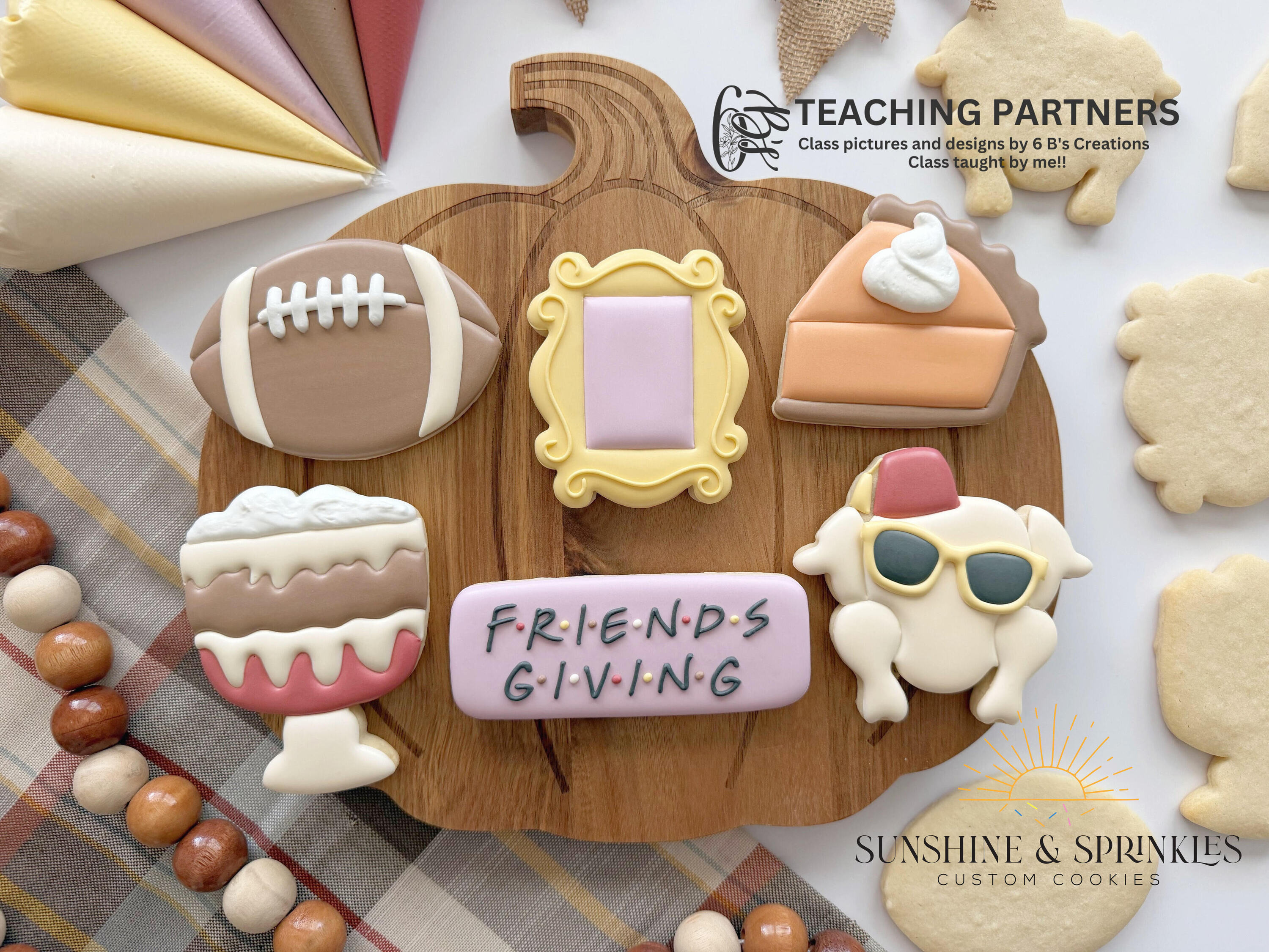 7 Seats Left! Friendsgiving Themed Cookie Decorating Workshop