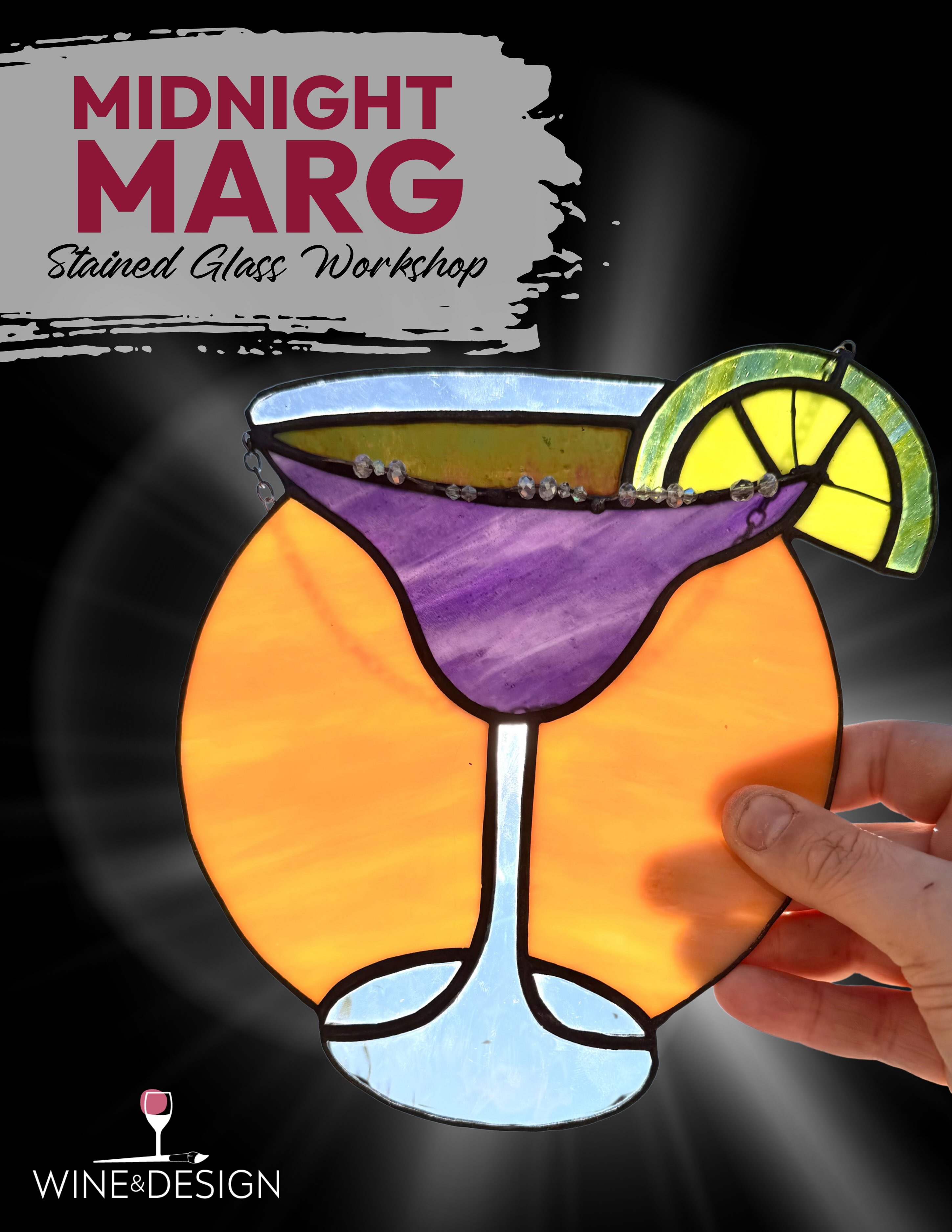 Midnight Marg Stained Glass Workshop!