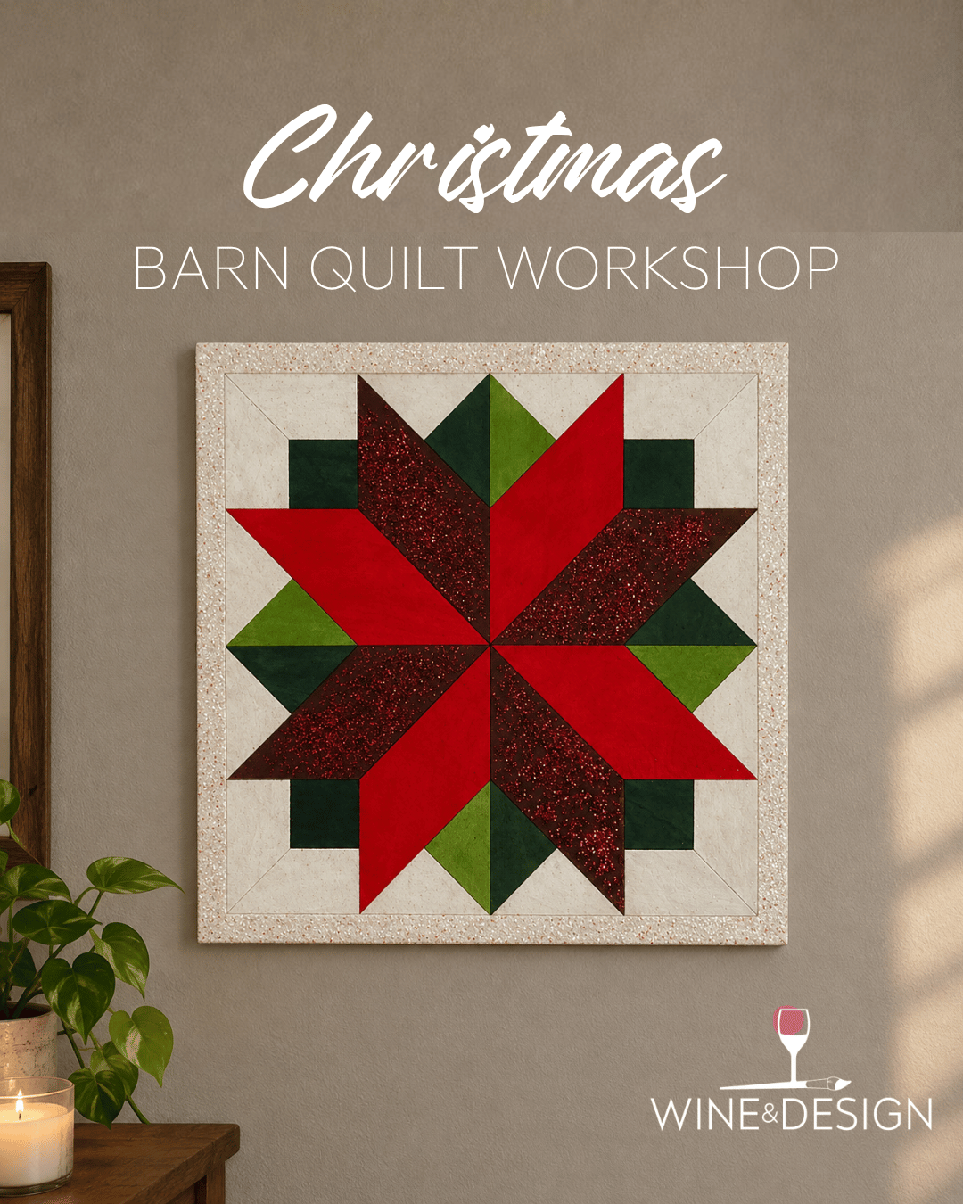 18" Christmas Barn Quilt