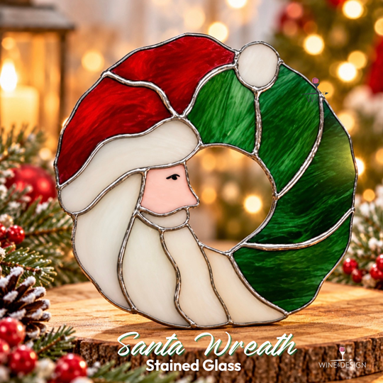 Santa Wreath Stained Glass Workshop