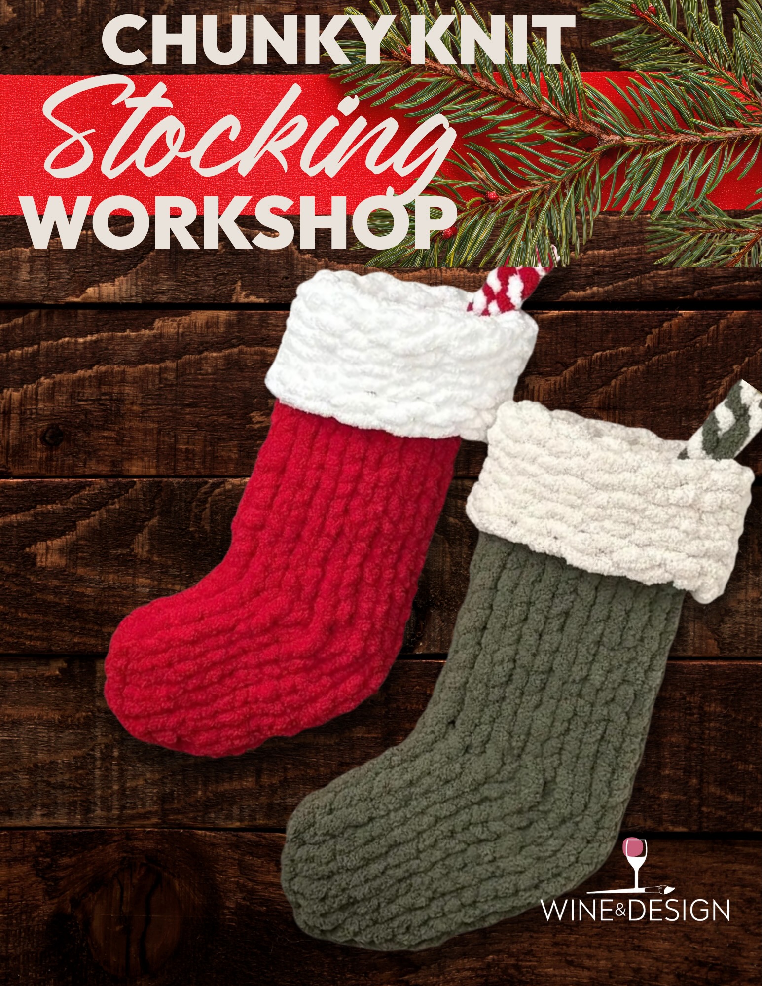 8 SPOTS LEFT: Chunky Knit Stockings (Set of 2) 