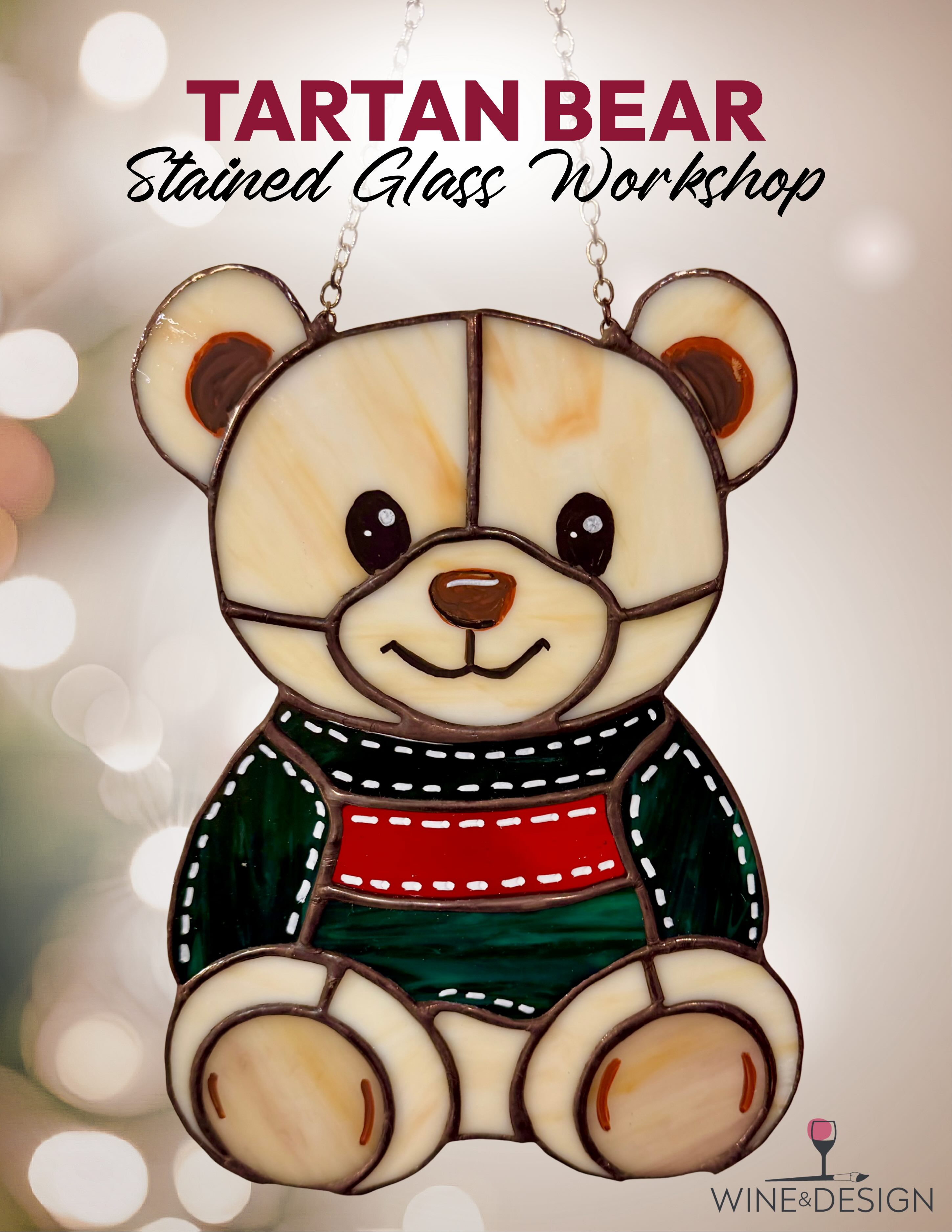 Tartan Bear Stained Glass Workshop (Intermediate) 