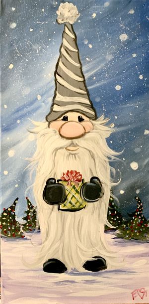 Gnome in the snow
