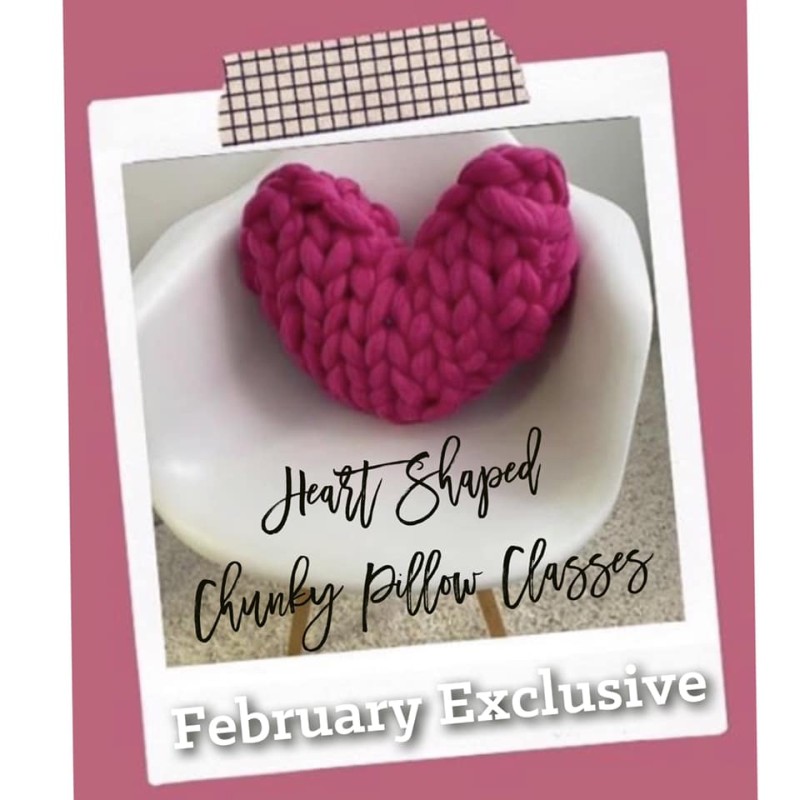 Heart Shaped Chunky Pillow Workshop