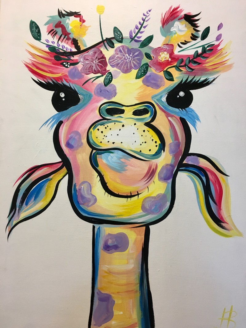 Abby Giraffe - Paint & Sip for Ages 10+ - Free Parking