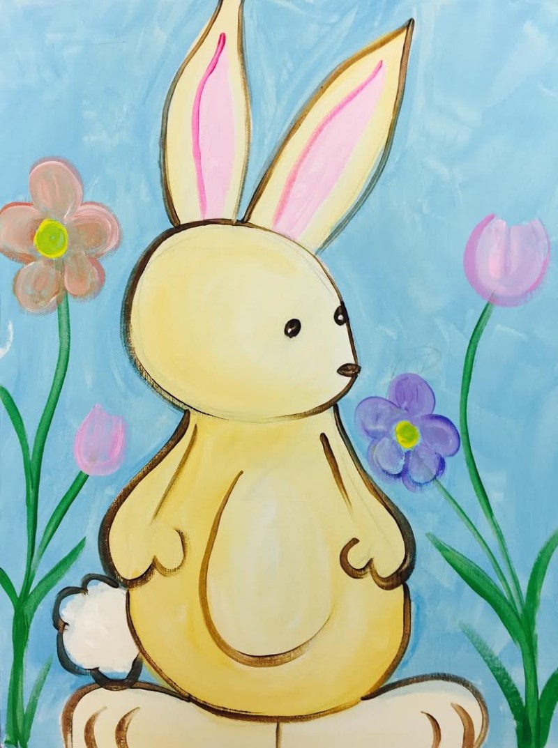 Kids Cupcakes AND Painting Class! "Easter Bunny" Featuring Special Guest: CRUMB & CREAM! 10:30am-12:30pm