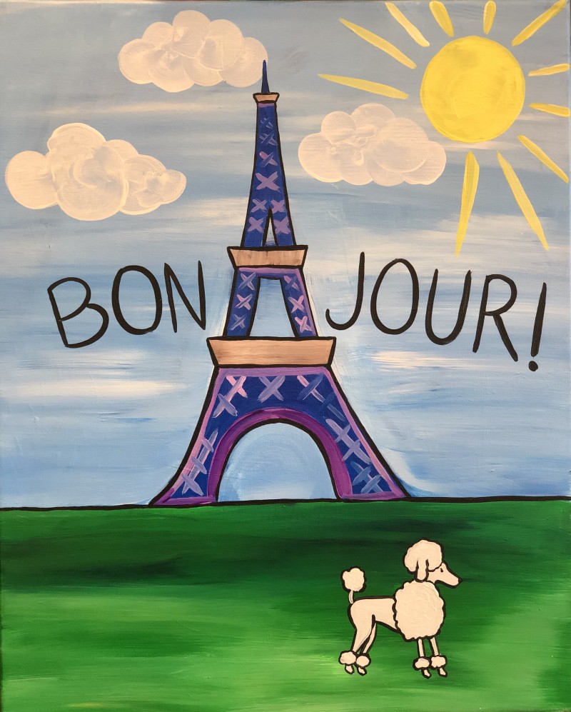 Bonjour Eiffel Tower| Art Buzz Kids