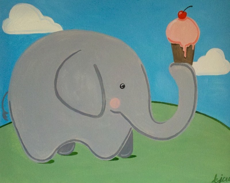 Kiddo Elephant Ice Cream | National Ice Cream Day!!