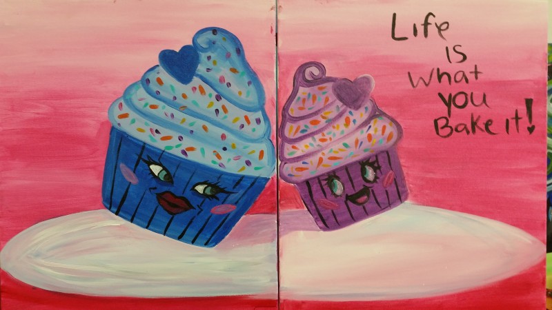 Mommy & Me Painting AND Cupcake Decorating with Crumb & Cream! Mother's Day Weekend | 10:30-12:30pm