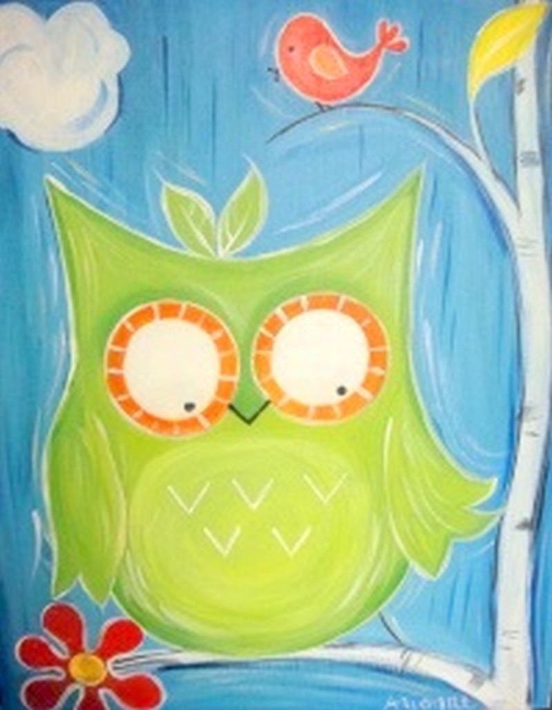 Art Buzz Kids (Ages 6-12welcome) Kiddo Owl