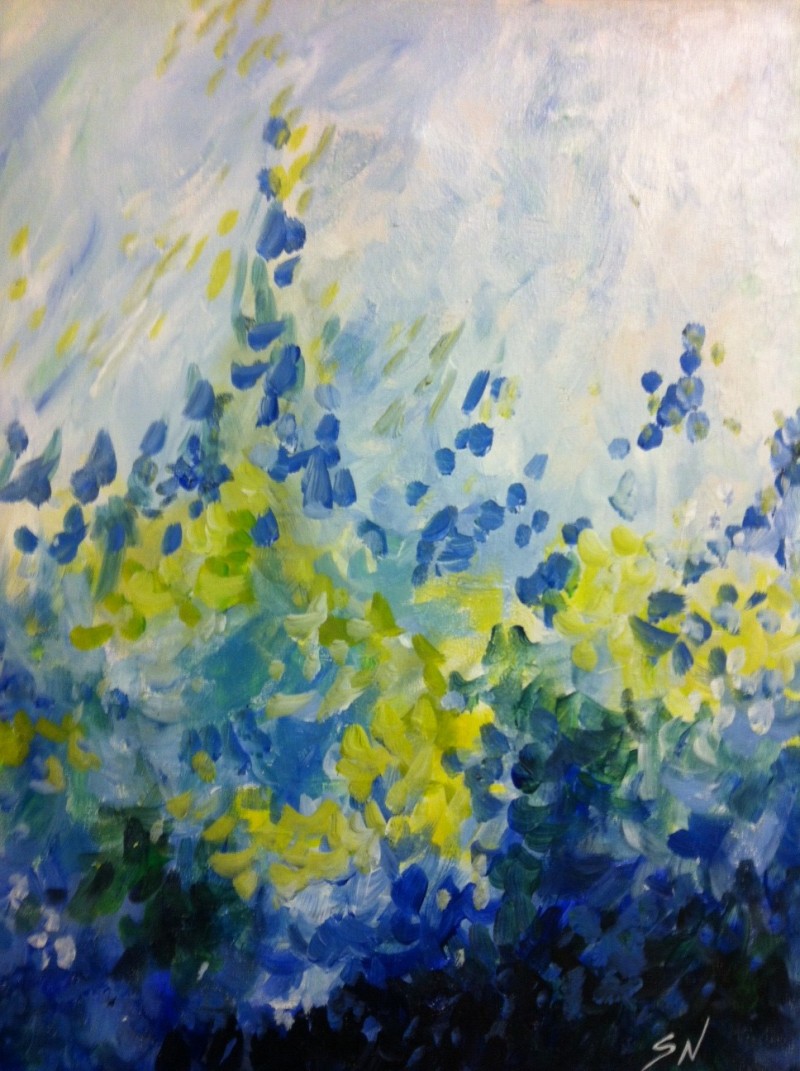 Abstract Hyacinths