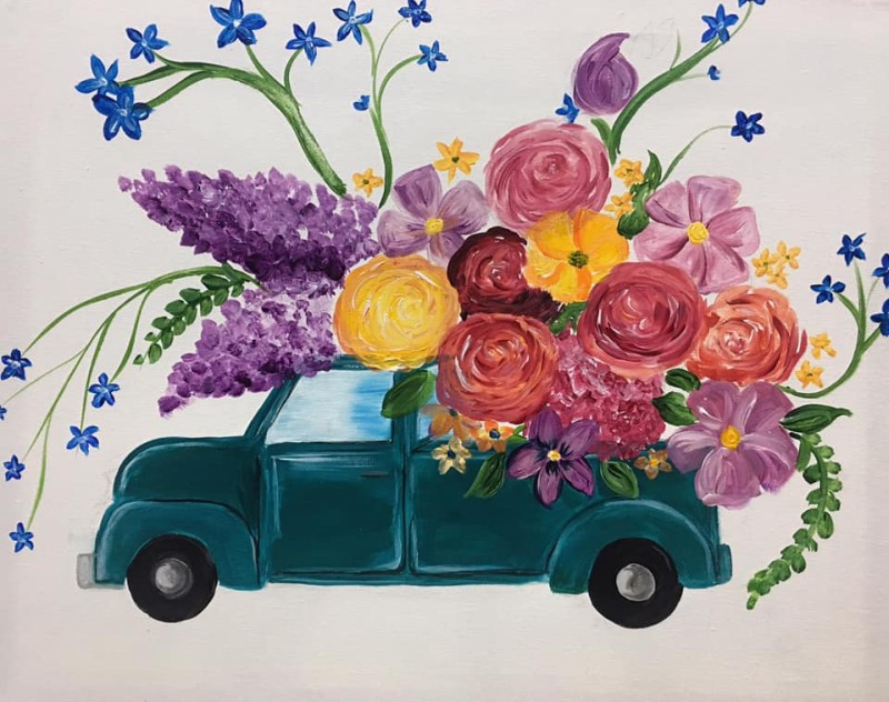 "Truck Full Of Flowers!" Adult Studio!