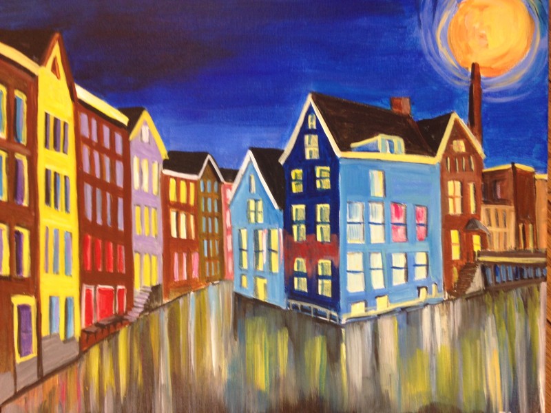 Sip & Paint Amsterdam City of Canals - BYOB and Free Parking