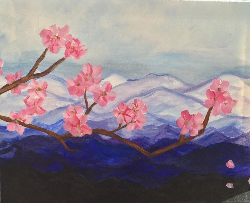 Blue Ridge Dogwood - 16x20 Acrylic on Canvas