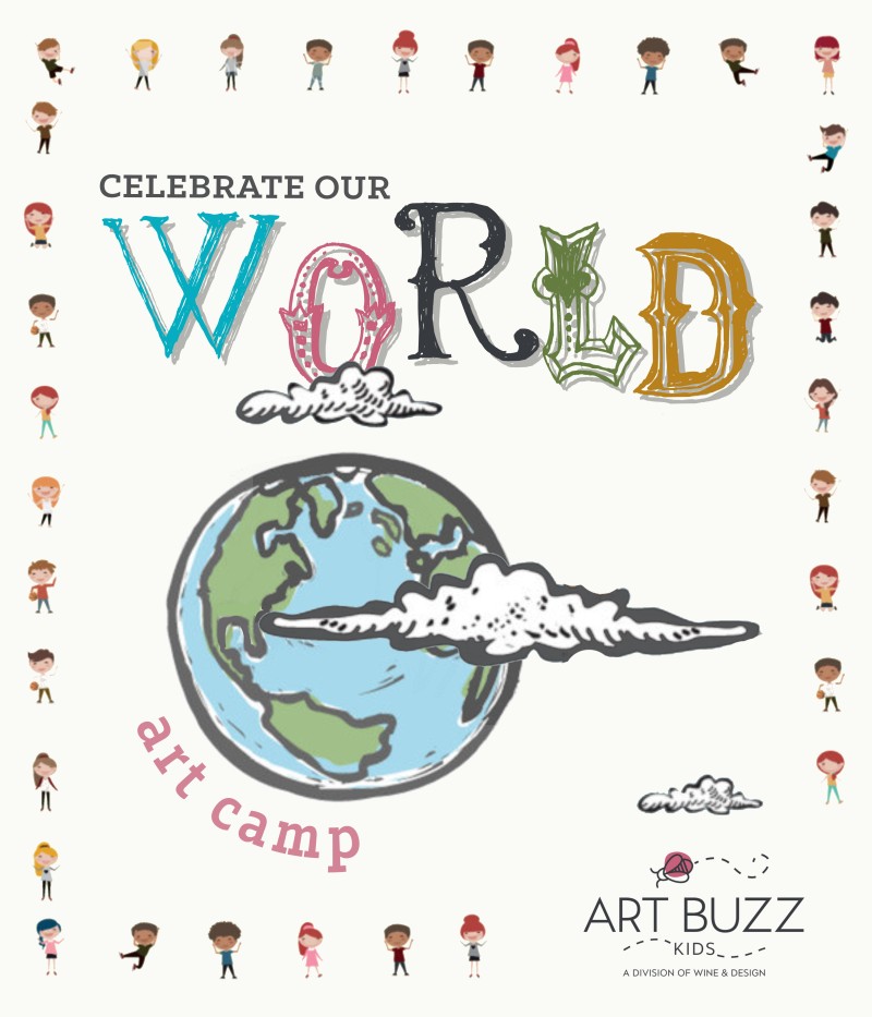 Celebrate Our World Art Camp| HALF DAY MONDAY - FRIDAY 9:00 AM TO 1:00 PM | $100 Deposit at Registration is Required 