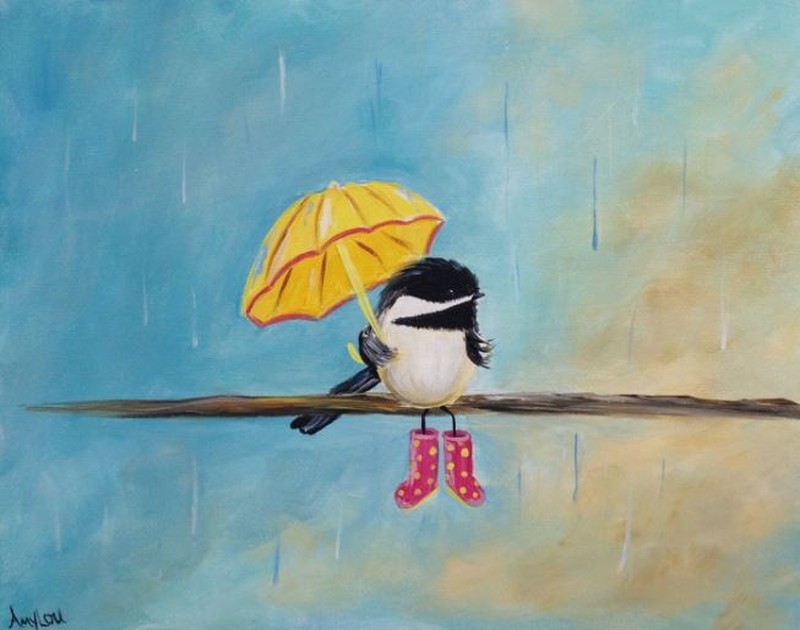 Rainy Day Chickadee