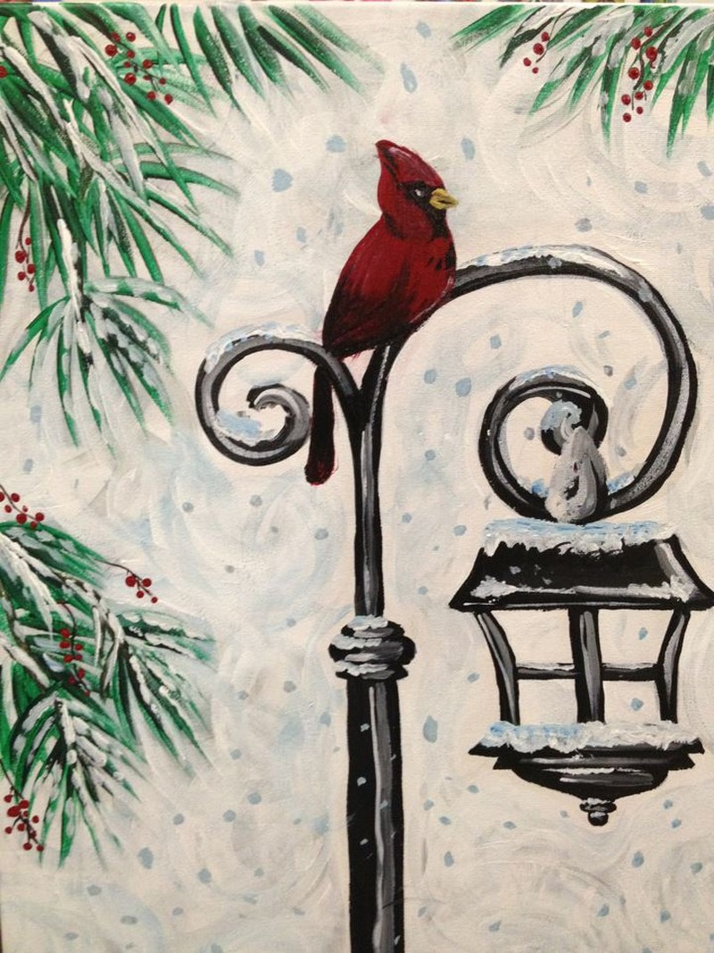 Christmas Cardinal  - In Studio Class
