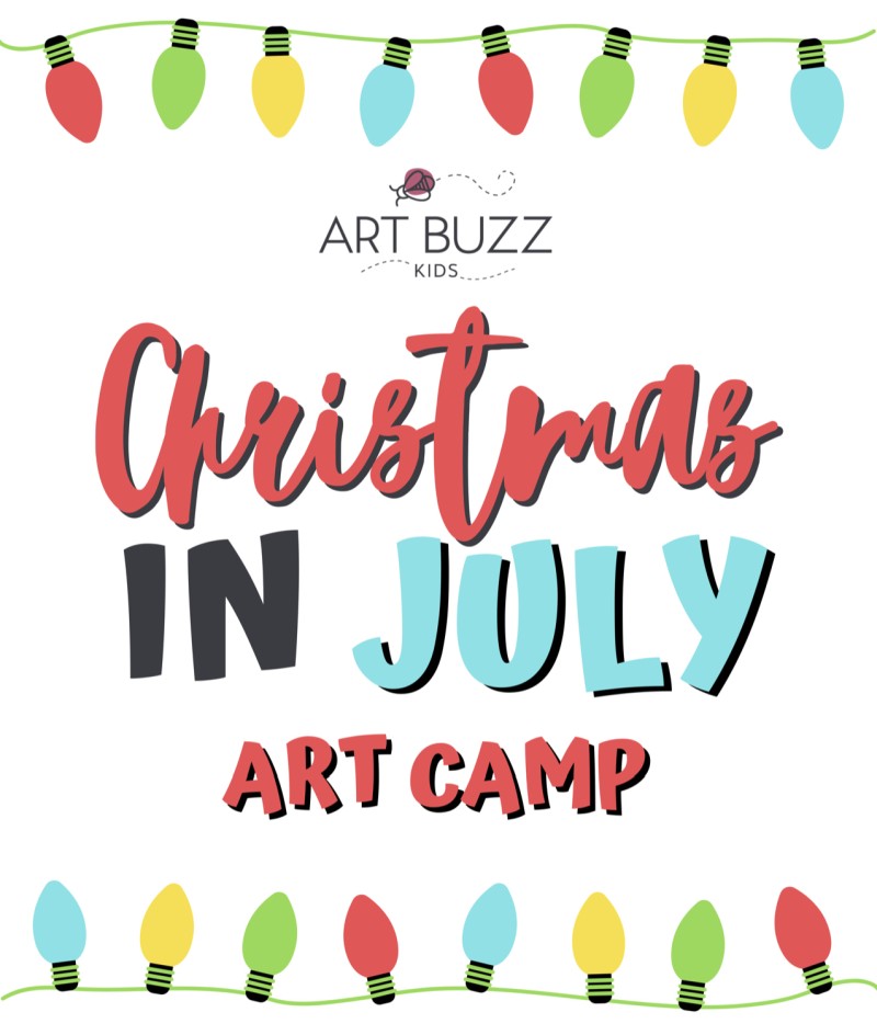 Art Buzz Kids Christmas In July Art Camp (Full Week- Mon-Thurs)