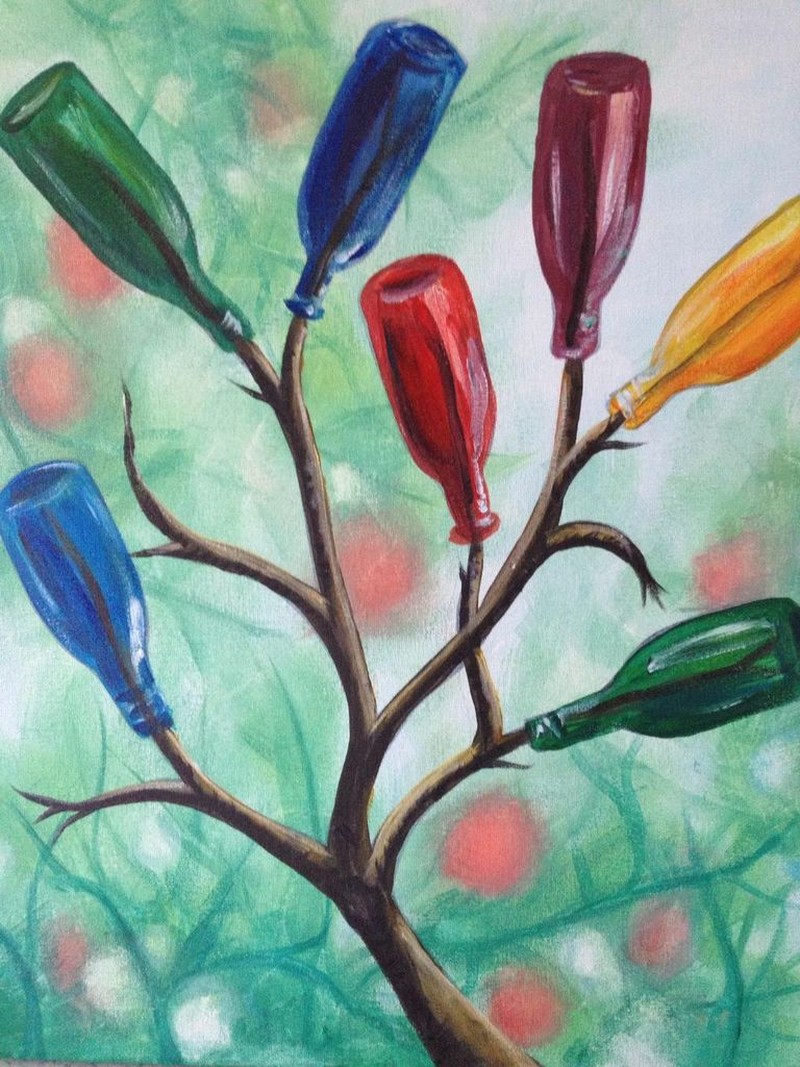 Colorful Bottle Tree