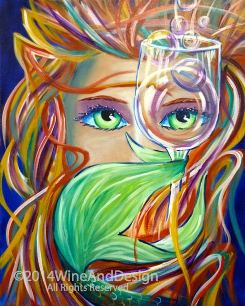 Curious Mermaid - Step by Step Painting Event!