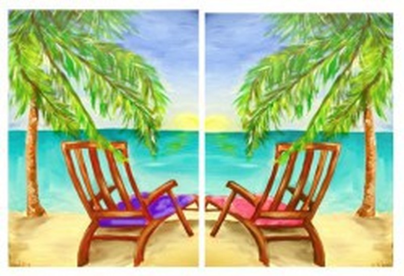 Beach Chair Date Night *One Ticket Covers Two Painters 