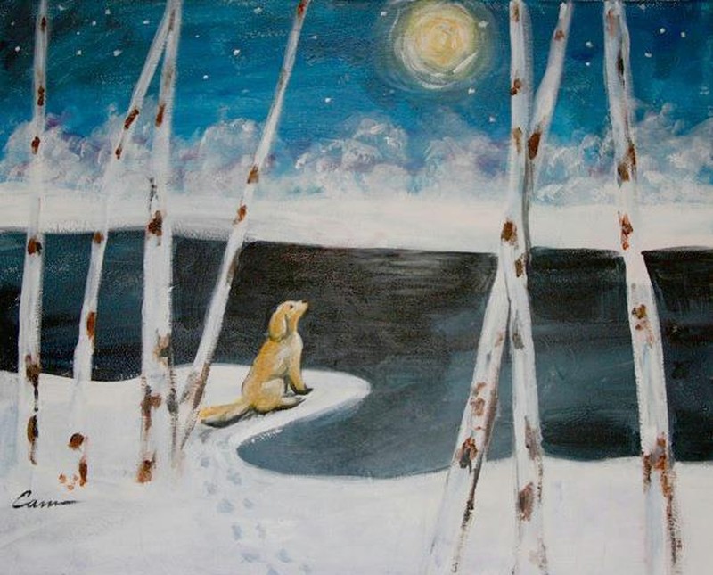 Dog in The Moonlight
