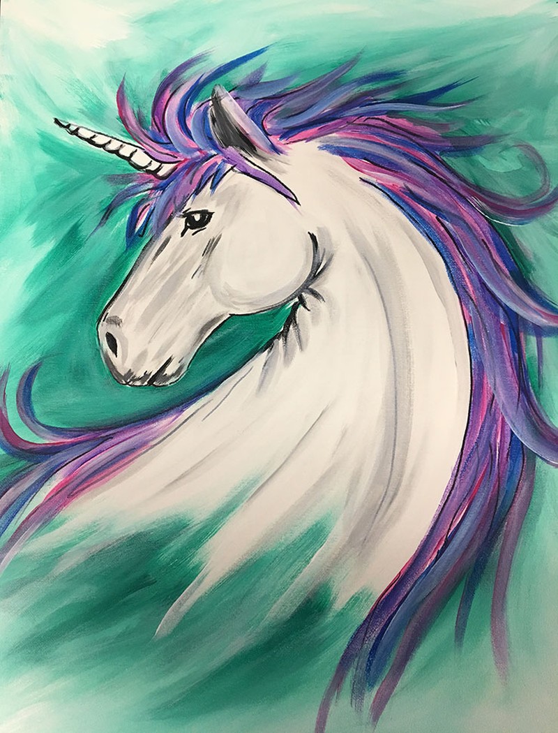 All Ages Painting Class - Dreamy Unicorn - BYOB and Free Onsite Parking