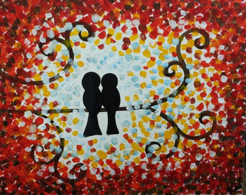 Fall Love Birds