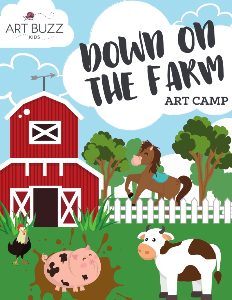 Art Buzz Kids Week Long Summer Art Camp ON LOCATION At Jorge Farm! Ages 7 & Up!