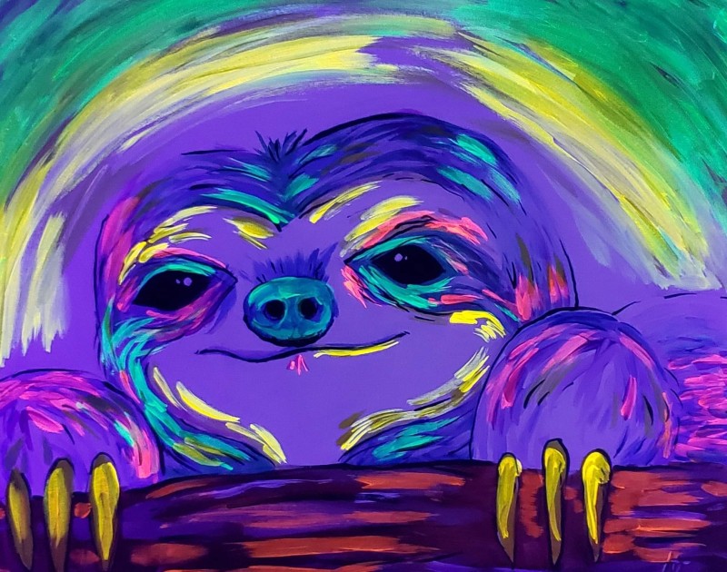 2 Spots Left! Family BlackLight Paintings 12:00pm-2:00pm