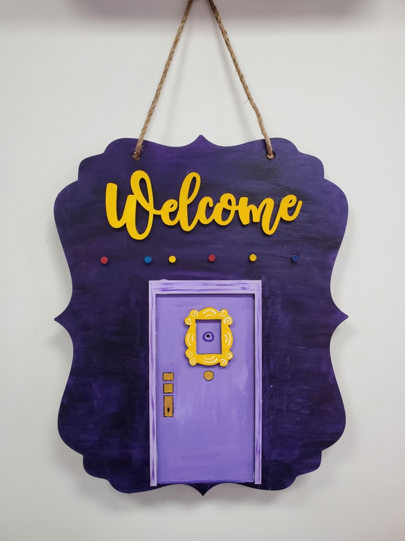 GALENTINES DAY! DIY Make Your Own "F.R.I.E.N.D."ly Doorhanger