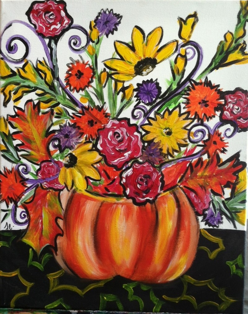 Funky Fall flowers