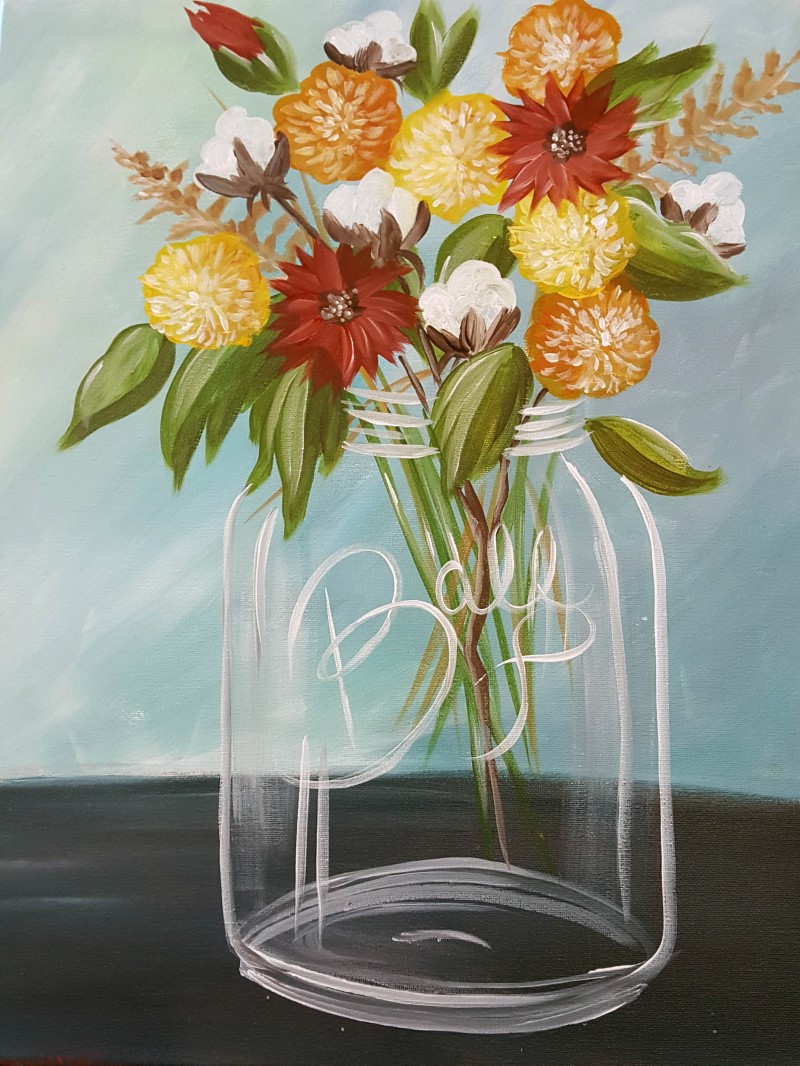 Paint at Durham Food Hall | Harvest Bouquet
