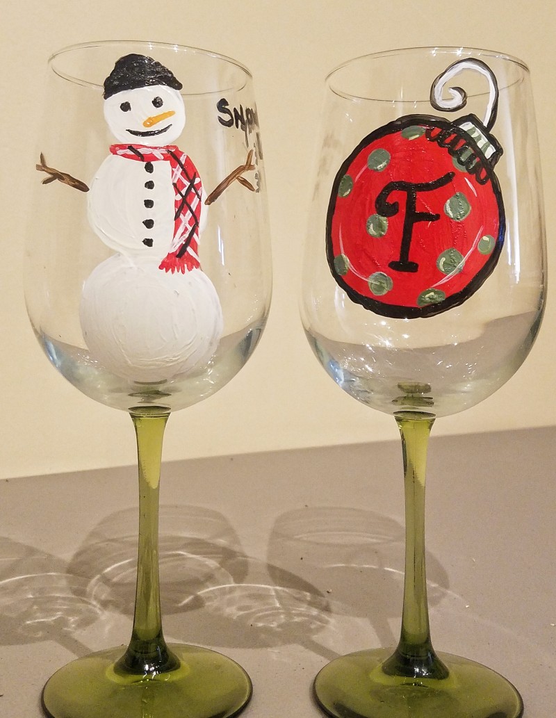Painted Wine Glass Workshop
