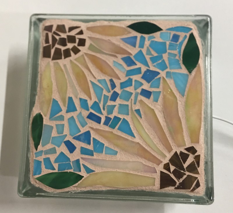 DIY | Stained Glass Block Mosaic with Light | You Choose Your Desgin