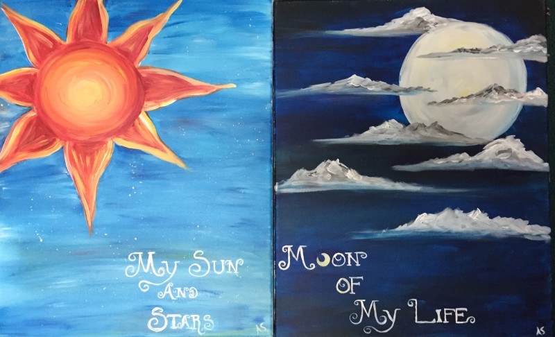 Date Night Deal! - My Sun, My Moon! - Paint & Sip Event