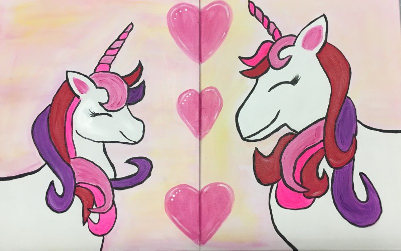 Parent & Me | Valentines Unicorns - 1 TICKET COVERS 2 SEATS