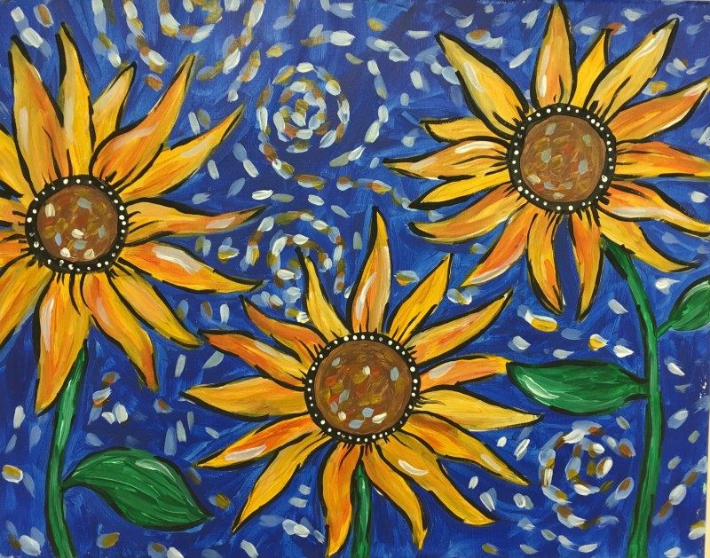 Van Gogh's Birthday Sunflowers!