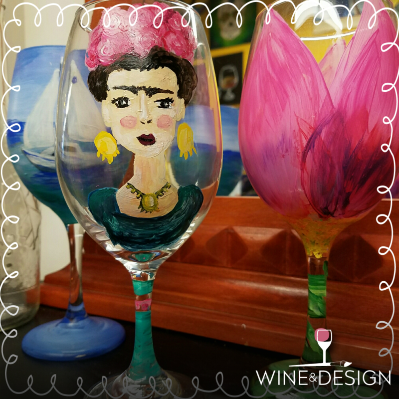 Wine Glass Painting, Open Studio 