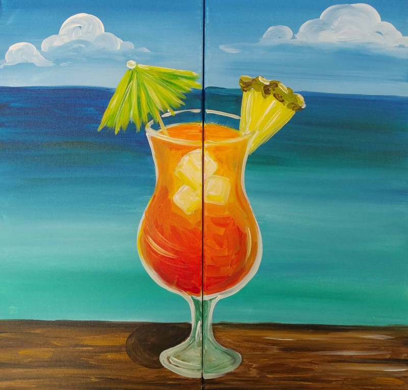 DATE NIGHT! | Relax On The Beach| TWO seats required for this DATE NIGHT art