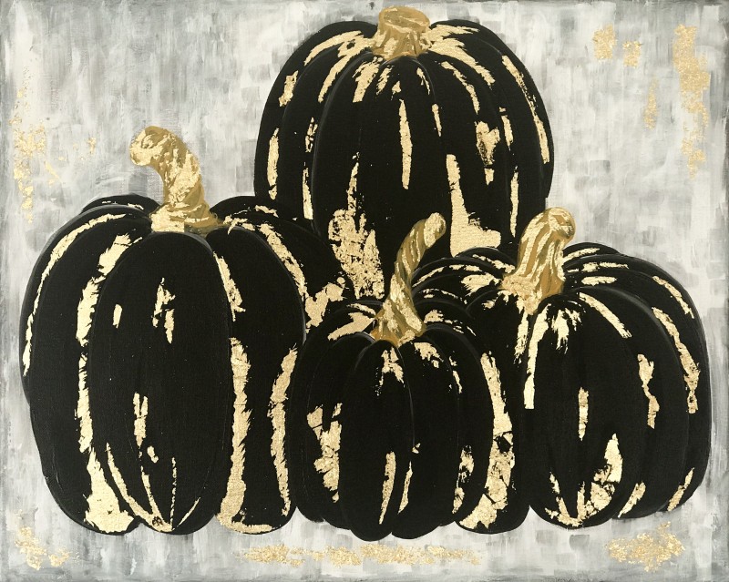 Gold Leaf Pumpkins